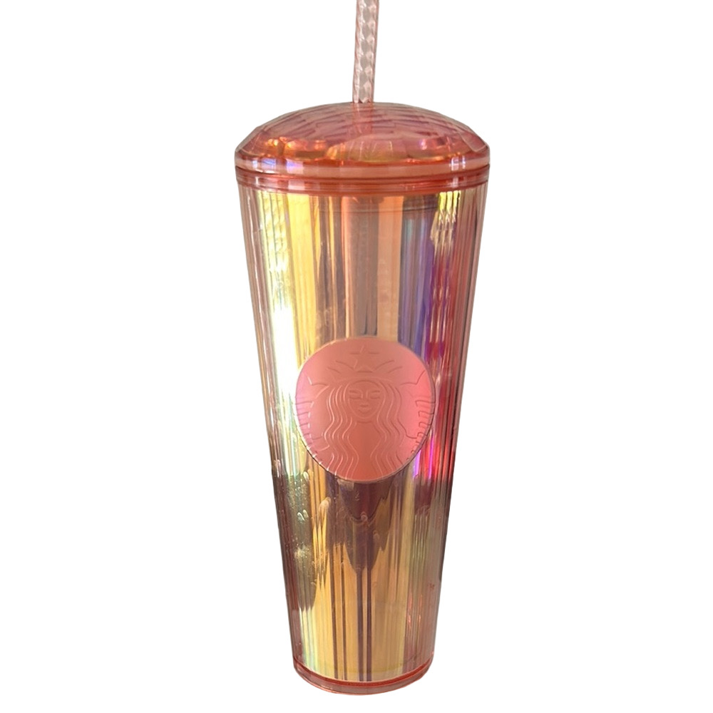 Starbucks Rose Gold Iridescent Dome Tumbler